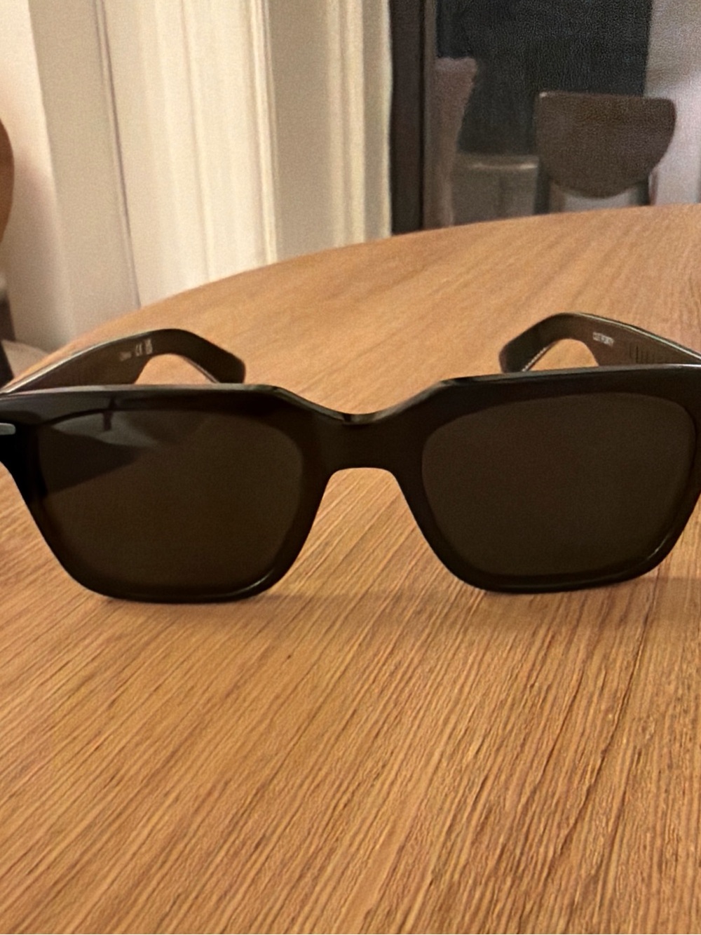Spitfire Black Rectangular Sunglasses